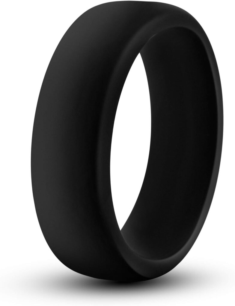 Blush Novelties, Performance®, Puria™ Silicone Pro Cock Ring, 1.5 Width, Soft, Pliable for Great Fit, Will Not Roll Nor Pinch, Silky Smooth UltraSilk®, Hard Erections Sex Toy for Men Couples, Black