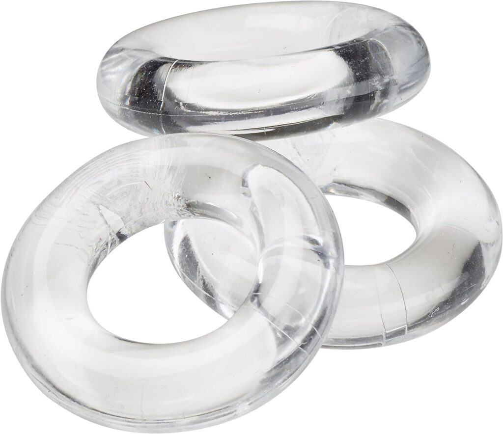 Cloud 9 Novelties Cock Ring Combo Pack, Clear, 0.01 Pound