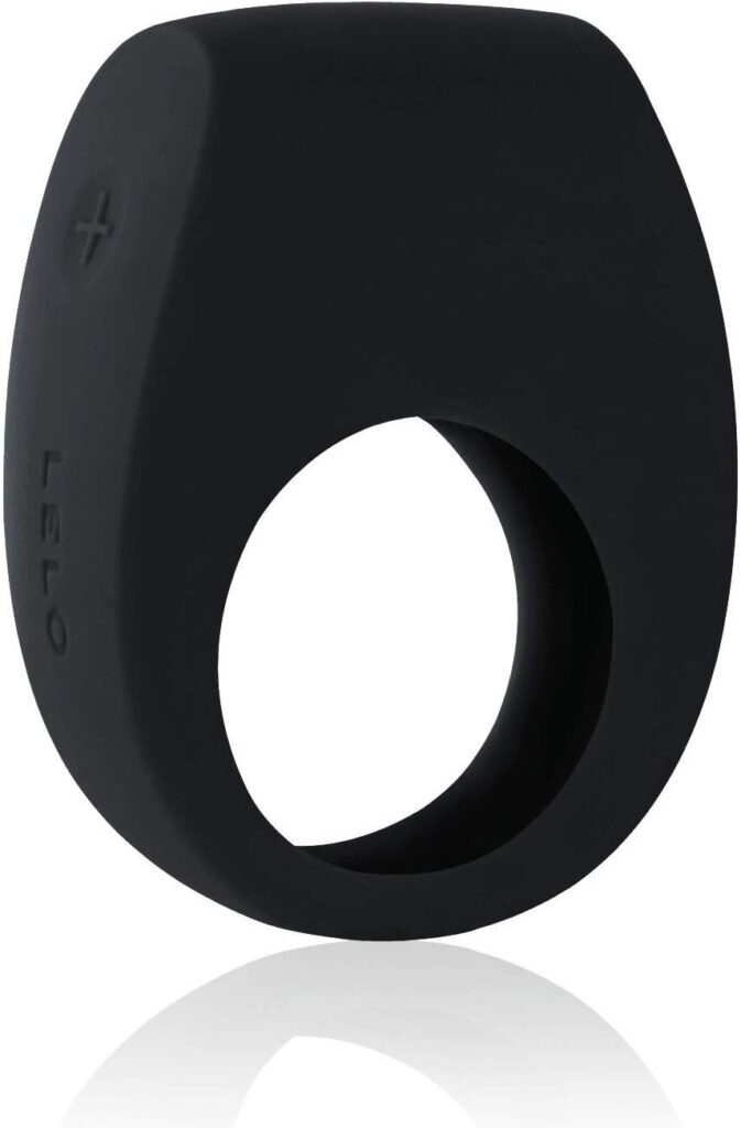 LELO TOR 2 Intimate Vibrating Cock Ring, Reusable Sex Toys for Couples, Love-Ring with 29 mm / 1.1 in in diameter for More Bedroom Fun, Black