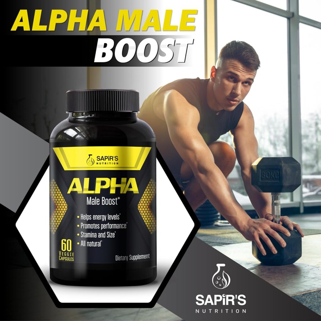 Alpha Enlargement Pills for Men - Increase 2 in 60 Days Muscle Builder for Men - Testosterone Booster for Men - Male Enhancing Supplement - Test Booster, Energy, Strength, Stamina, Endurance
