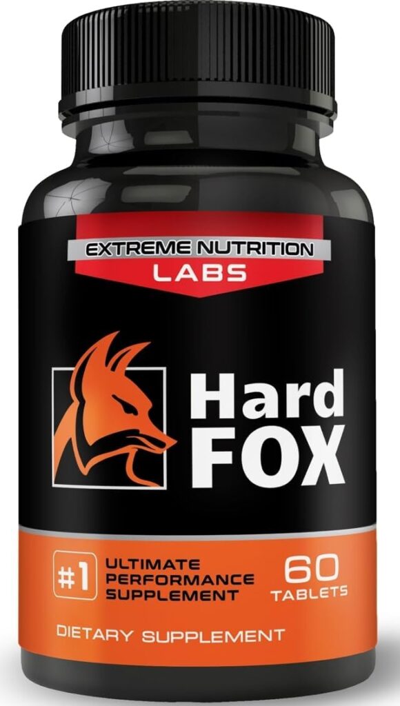 Hard Fox - #1 Ultimate Performance - 3 Added Size in 60 Days - Enlargement Pills for Men - Super Drive, Strength, Size, Endurance - 60 Count