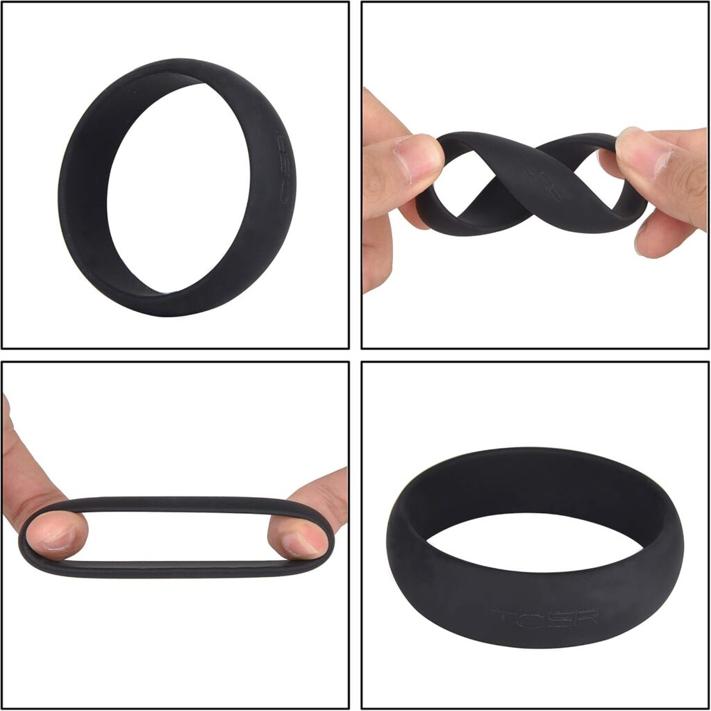 6 Different Size Cock Rings - Medical Grade Soft Silicone Penis Rings - Better Sex