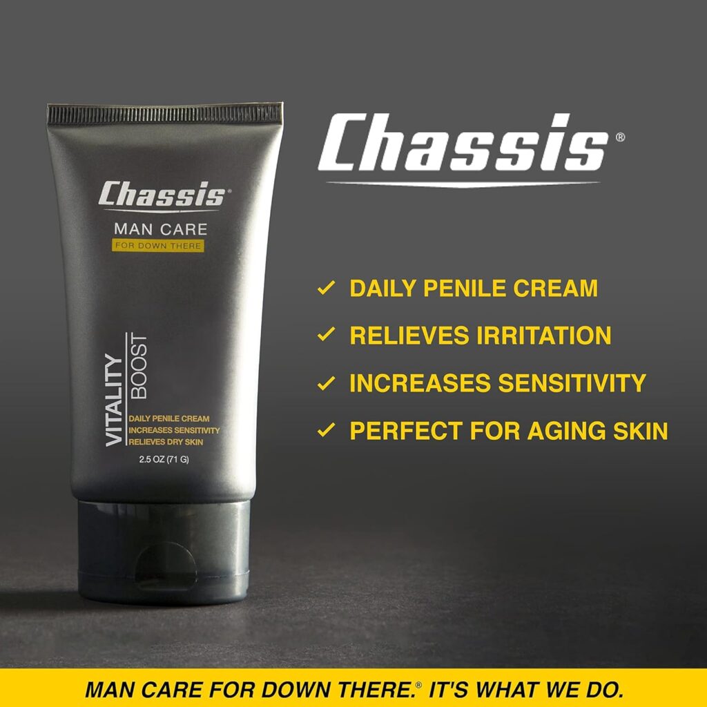 Chassis Vitality Boost Penile Health Cream for Men, Male Moisturizing Cream, Relieves Irritation, Sensitivity Solution, Natural Ingredients