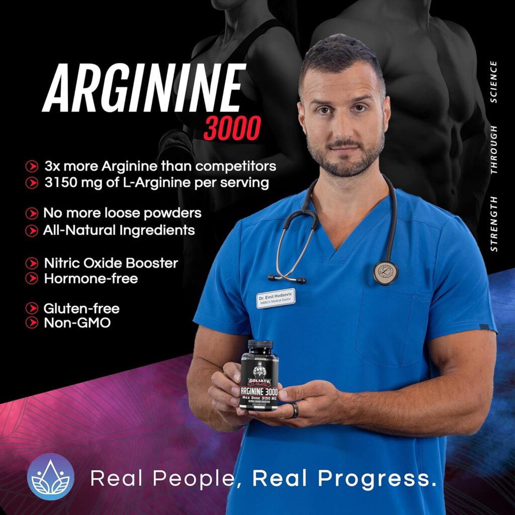 Dr. Emils ARGININE Plus - L Arginine + L Citrulline - 2500 MG High Dose NO Booster Tablets - Nitric Oxide Supplement for Vascularity and Heart Health (Arginine AAKG and Citrulline Malate 2:1)