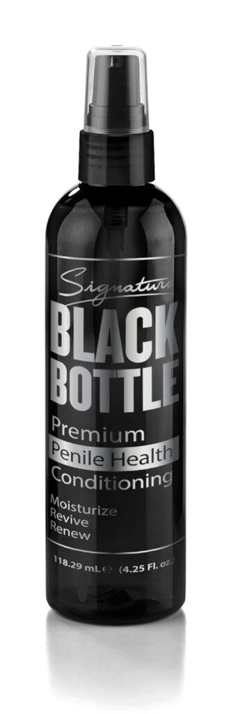 Kröning Signature Black Bottle Penile Moisturizer Cream - Urologist and Dermatologist Approved - Helps Relieve Chafing, Reduces Dry, Irritated Penile Skin with Premium Vitamins and Amino Acids - (1)