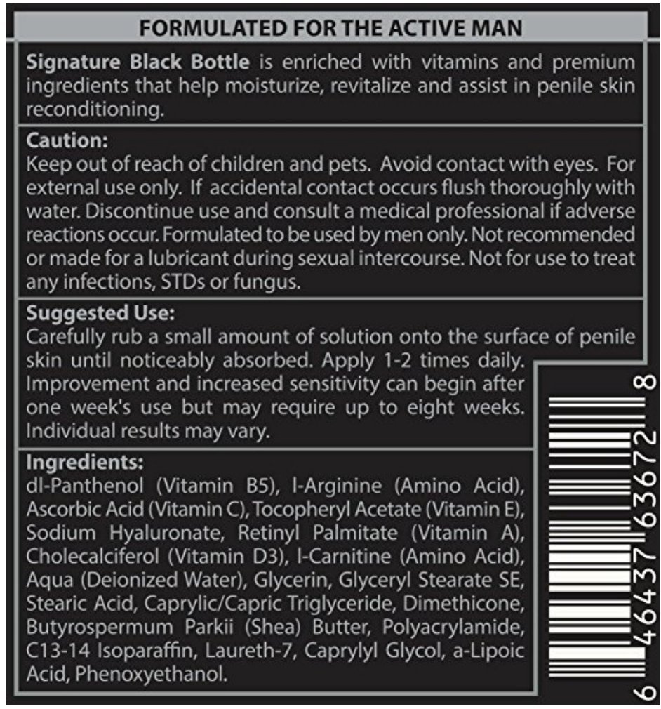 Kröning Signature Black Bottle Penile Moisturizer Cream - Urologist and Dermatologist Approved - Helps Relieve Chafing, Reduces Dry, Irritated Penile Skin with Premium Vitamins and Amino Acids - (1)