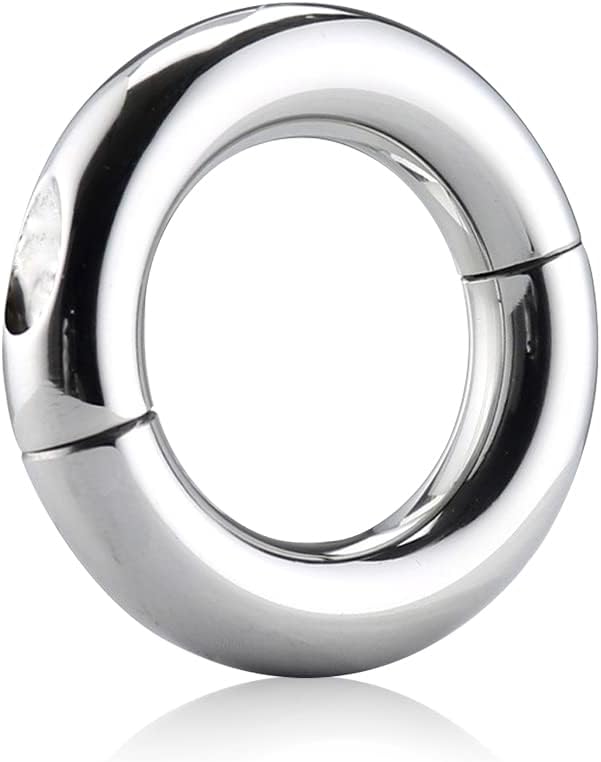 Romi Male Penis Cock Ring Delay Head Glans Ring Stainless Steel Scrotum Ball Stretcher Weights Adult Sex Toys(Small)