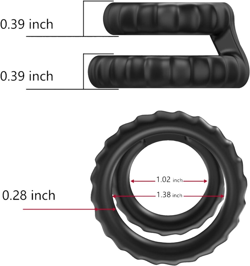 Silicone Penis Ring for Men 7Pcs, Ultra Soft Stretchy Cock Ring Penis Enlargers Erect Support Ring,Adjustable Penis Rings for Male Erection Enhancing Sex Toy for Men Long Lasting (Premium C)