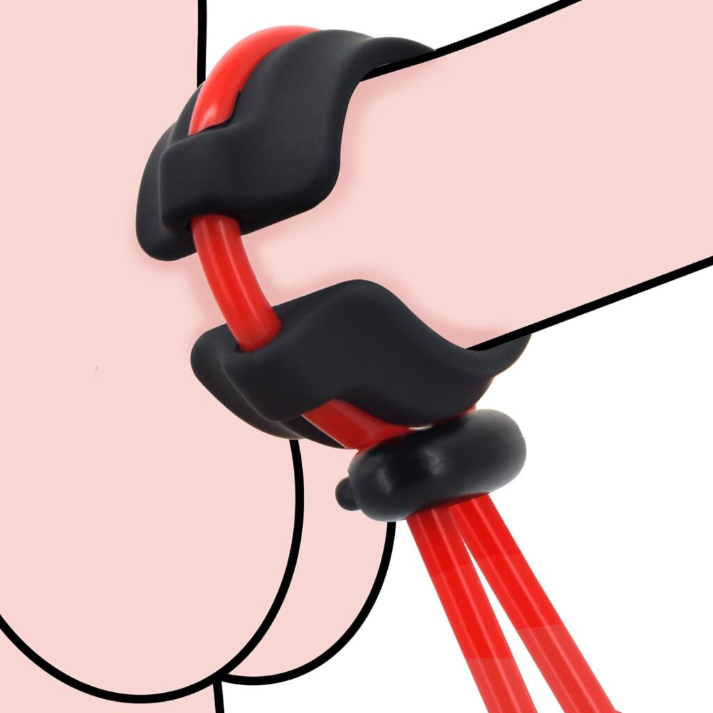 Adjustable Penis Ring - Silicone Cock Ring for Erection Enhancing Long Lasting Stronger - Fit Most Size -Sex Toy for Men Sex Game