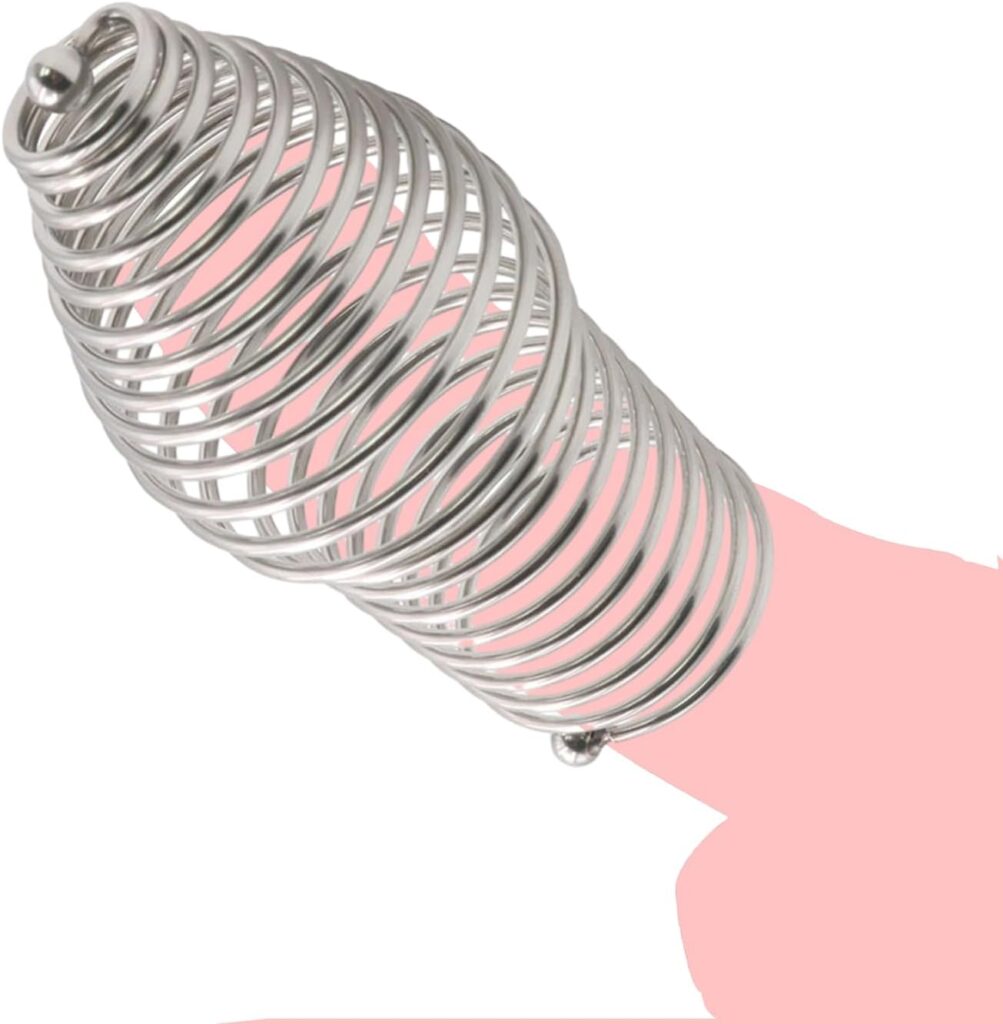 Inverted Chastity Cage for Men, Male Masturbation Metal Cock Ring Cock Sexual Pleasure Device Cock and Ball Ring Cock Rings for Men Erection Sex Sm Game Restraint for Couples Penis Sleeve Toy