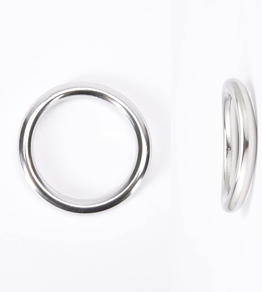 Male Cock Ring Metal Penis Ring Sleek and Comfortable Irregular Design C Ring Stainless Steel Cock Rings for Men 1.57/1.77/1.97 (1.97 in)