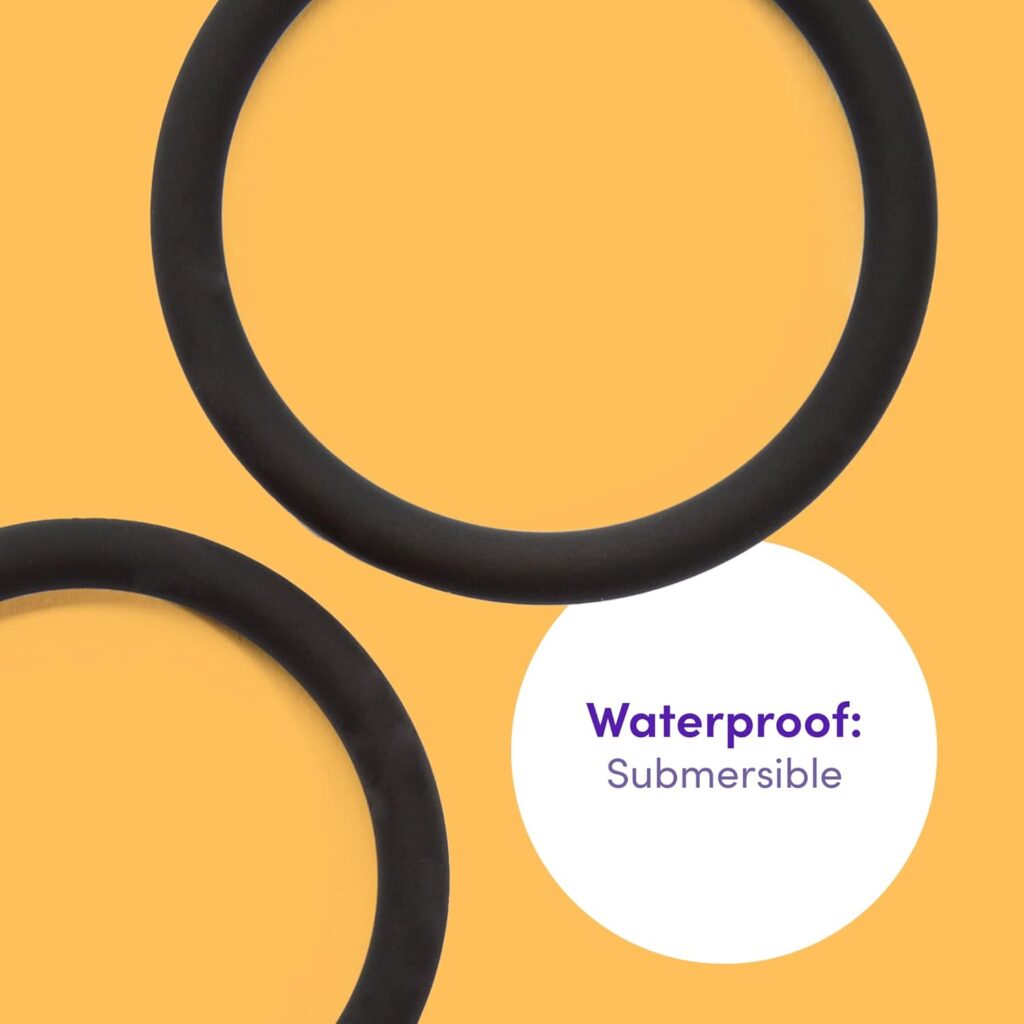 Lovehoney Get Hard Triple Cock Ring Set - Stretchy Silicone Penis Rings - 3 Sizes - Waterproof - Black