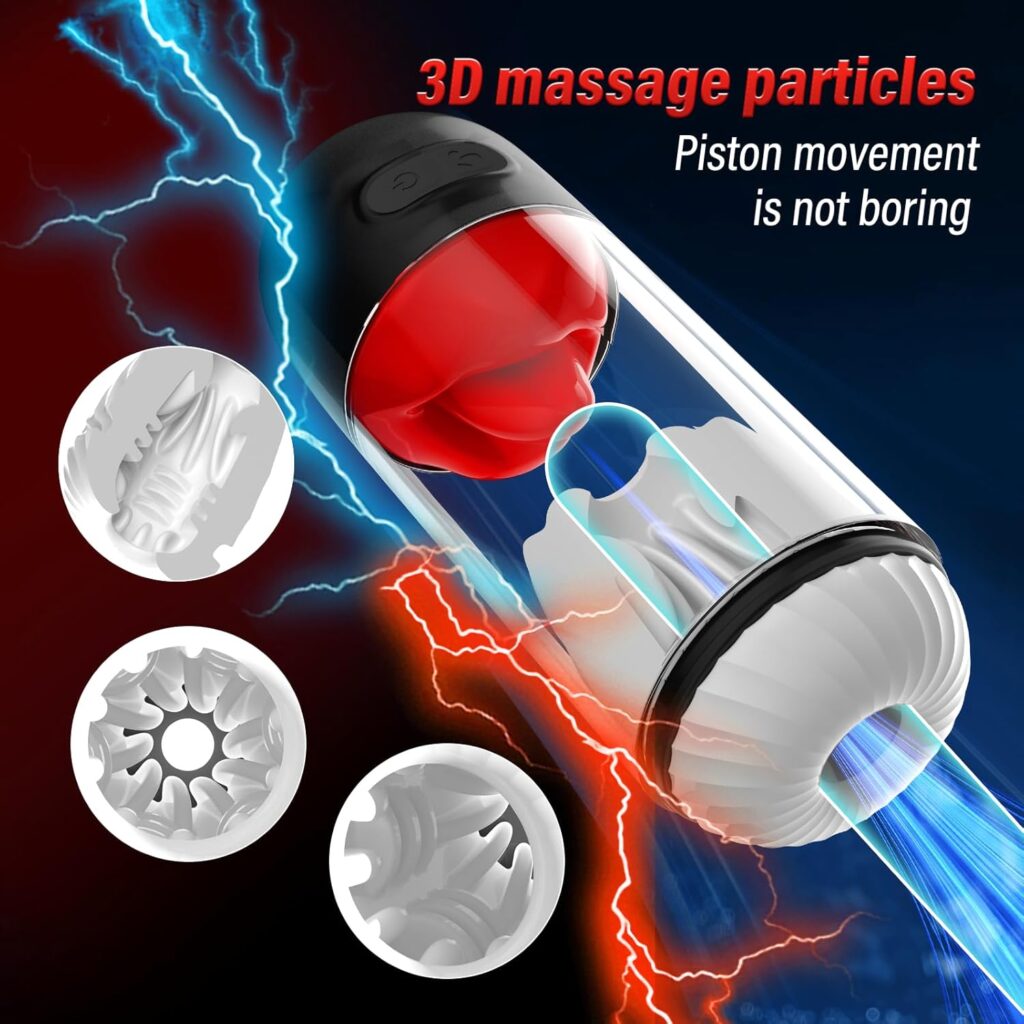 Male Masturbator Male Sex Toys for Men Penis Vibrator with APP,Penis Pump with 9 Vibrating  360° Tongue Licking,Men Pocket Pussy Stroker Penis Trainer Pump Adult Sex Toys for Men