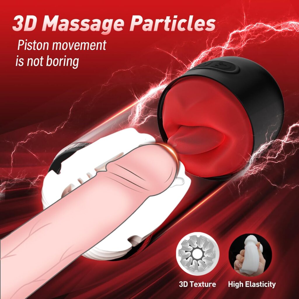 Male Masturbator Male Sex Toys for Men Penis Vibrator with APP,Penis Pump with 9 Vibrating  360° Tongue Licking,Men Pocket Pussy Stroker Penis Trainer Pump Adult Sex Toys for Men