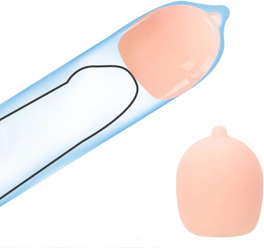 Reusable Penis Enlarger Beads Cock Extender Condom Balls Penis Sleeve Accessory Male Sex Toys for Female G-spot Stimulation Enhance Sexual Experience