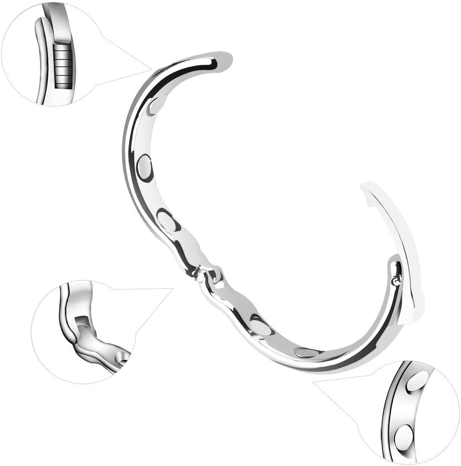 FST Metal Cock Ring, Cock Ring Adjustable Male Metal Penis Ring (Medium)