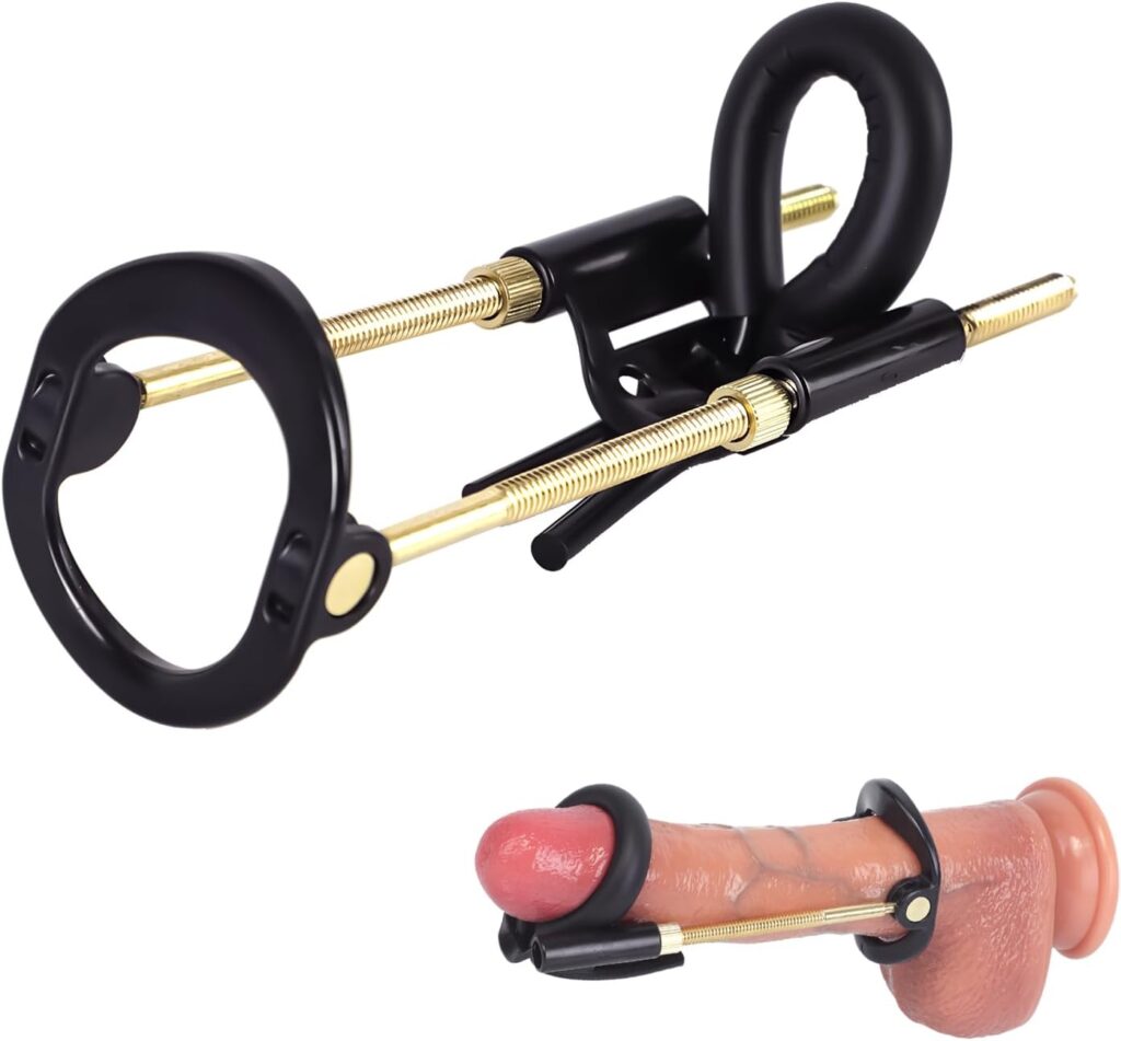 Penis Extender Adjustable Stretching Kit, Penis Stretcher Exercises for Male Penis Enlargement, Penis Pumps Sex Toys for Men, Longer Erection Time Wearable Penis Training Device…