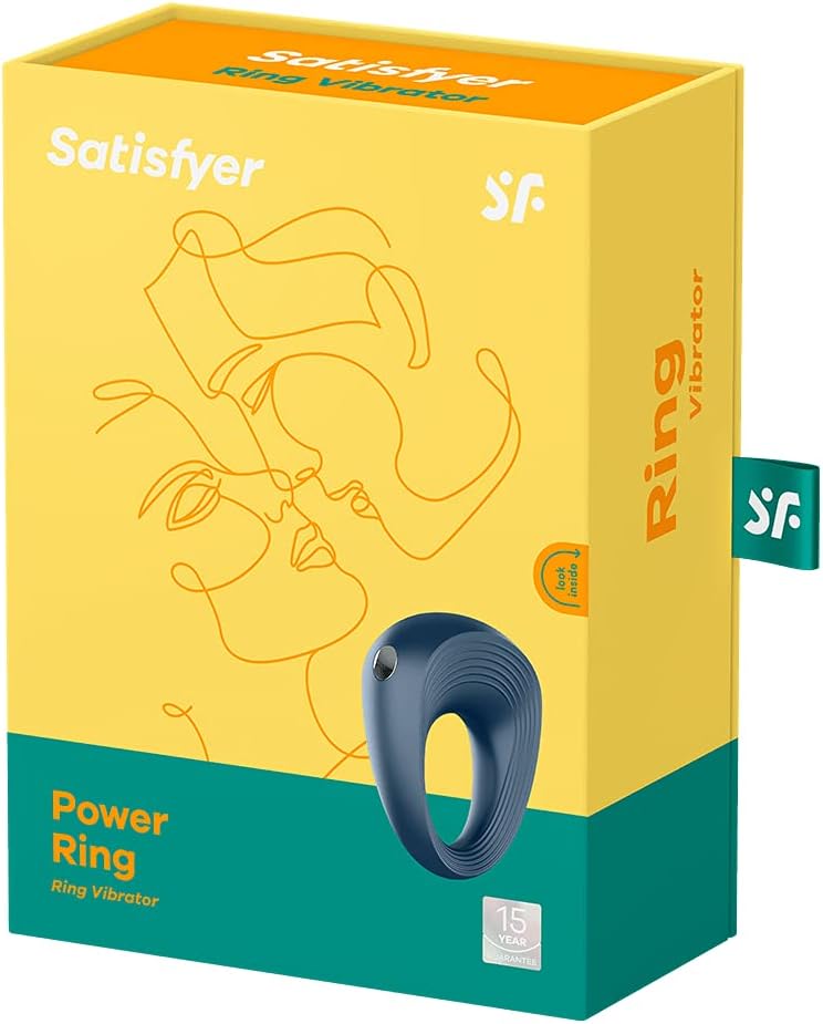 Satisfyer Power Ring Cock Ring | Cock Ring | 10 Vibration Programs | Waterproof (IPX7) | Rechargeable Battery | Skin-Friendly Silicone