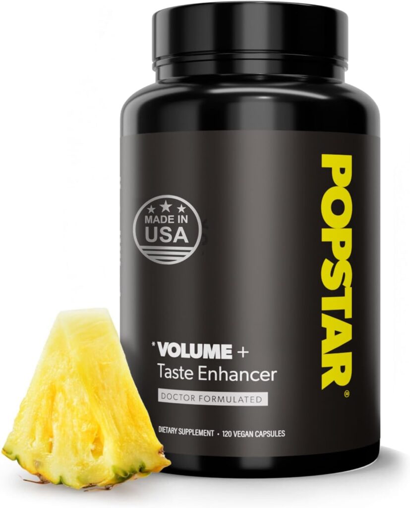 POPSTAR Labs Semen Volume Supplement - Mens Semen Health  Fertility - Doctor Formulated for Load Boost - Made in The USA - Non-GMO, Organic, Vegan - 120 Capsules (1 Month Supply)