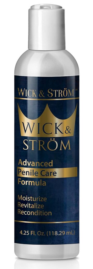 WICK  STRÖM Penile Cream Moisturizer - Helps Reduce Chafing and Dry Irritated Skin - Dermatologist and Urologist Approved - Wick  Strom - 4.25 oz (4.25 Fl Oz (Pack of 1))