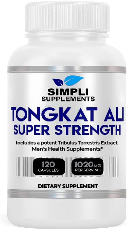 200:1 Longjack Tongkat Ali for Men and Women | Natural Testosterone Booster for Men with Tribulus Terrestris | 120 Capsules for Hormonal Balance  Vitality Support