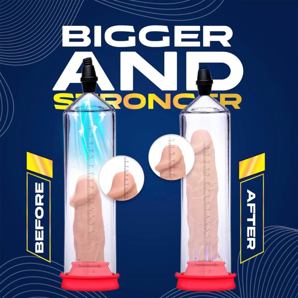 Men’s Penis Pump, Manual Enlarger Extend Pressure Device For Long Lasting Erection, Penis Vacuum Pump For Erectile Dysfunction ED Enhancement, Increase Blood Flow, Sex toy, Penis Enlargement Tool.