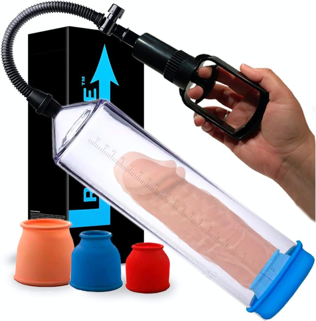 Men’s Penis Pump, Manual Enlarger Extend Pressure Device For Long Lasting Erection, Penis Vacuum Pump For Erectile Dysfunction ED Enhancement, Increase Blood Flow, Sex toy, Penis Enlargement Tool.