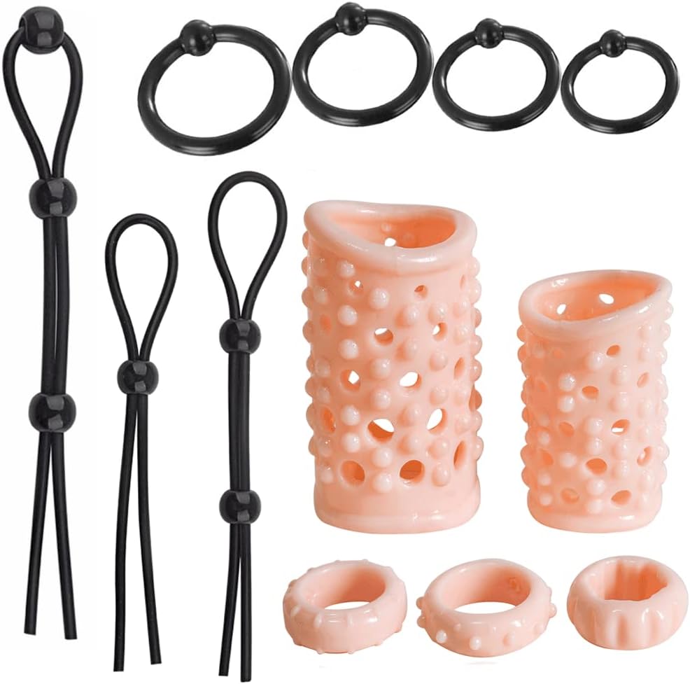 Cock Ring Adjustable12 Pcs, Flesh