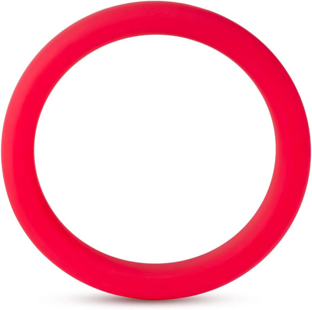 Blush Novelties Performance Silicone Pro Cock Ring - 1.5 Inch Width - Soft, Pliable for Secure Fit - Flat Design Will Not Roll - Silky Smooth UltraSilk Will Not Pinch - Sex Toy