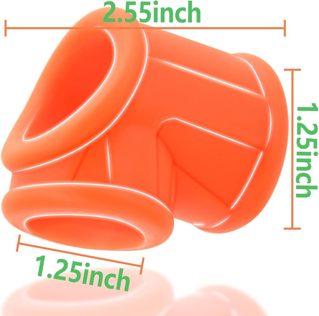 Penis Ring Ball Stretcher for Men - Green Silicone Stretchy Cock Ring for Harder Longer Stronger Erections - Erection Enhancing Sex Toy