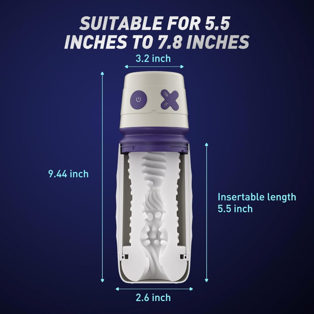 Automatic Male Masturbator,Male Masturbators Cup with 8 Vibrating  Sucking Modes, Pocket Sexual Juguetes Cup,Sucking Pussy Penis Suction Pump Sleeve, Electric Adult Sex Toys for Men Pleasure