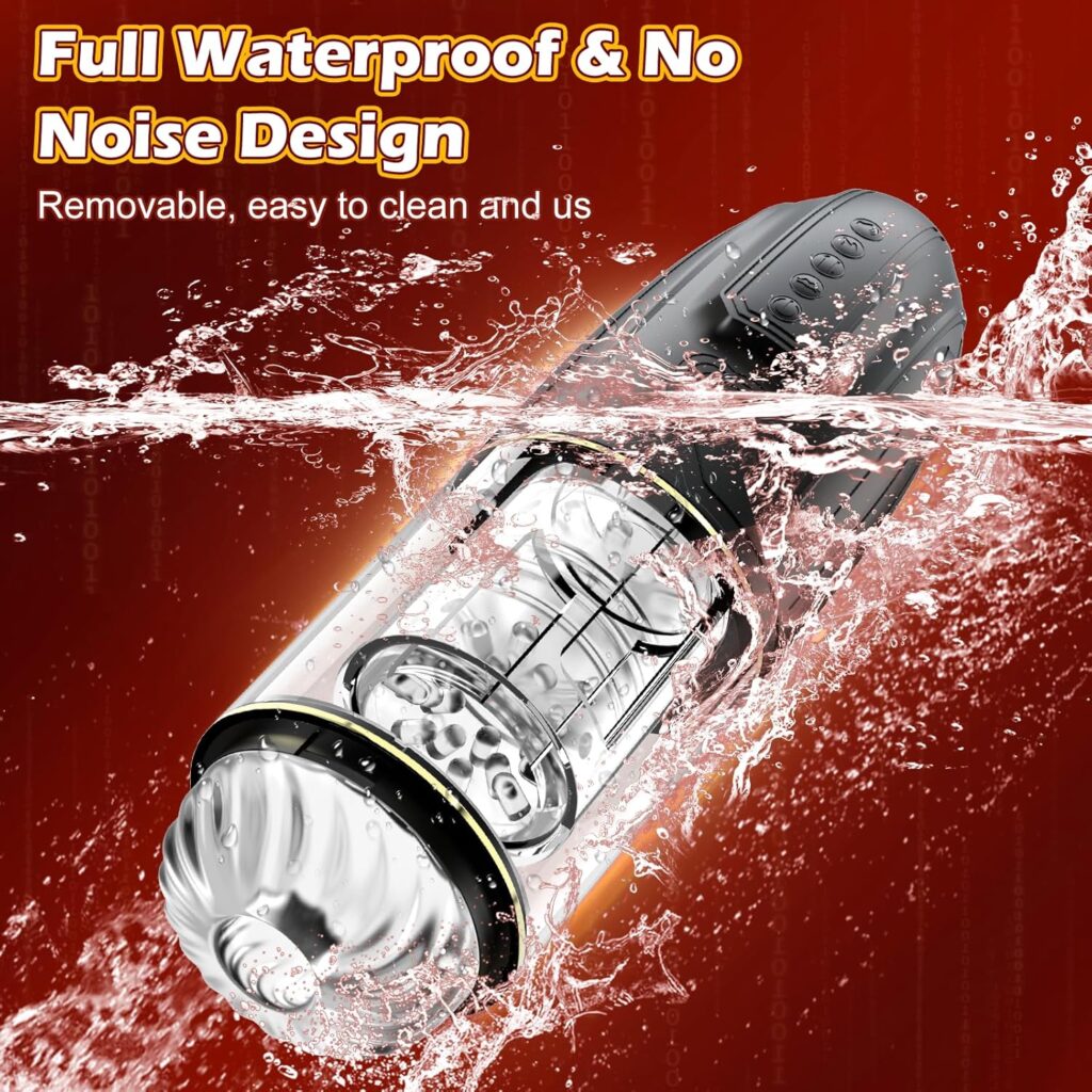 Automatic Thrusting Sucking Rotating Male Masturbator, Adult Electric Pocket Pussy Sleeve Vagina Stroker Blowjob Toys Stimulator with 10 Modes, Penis Pump Trainer Adult Male Sex Toys  Games for Men