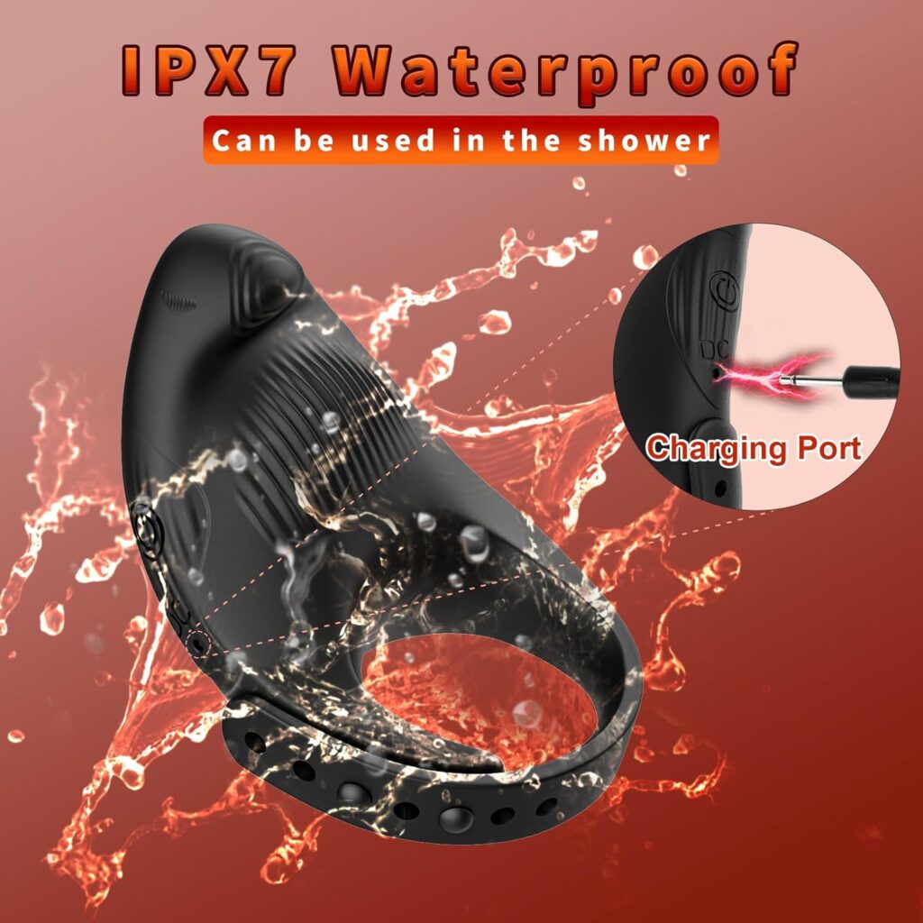 Vibrating Cock Ring with Clitoral Stimulator, Penis Ring Couple Sex Toys Vibrator, Eagle Shaped Clitoris Vibrator with 7 Vibrations Remote Control Rechargeable Harder Adult Sex Toy for Men  Couples