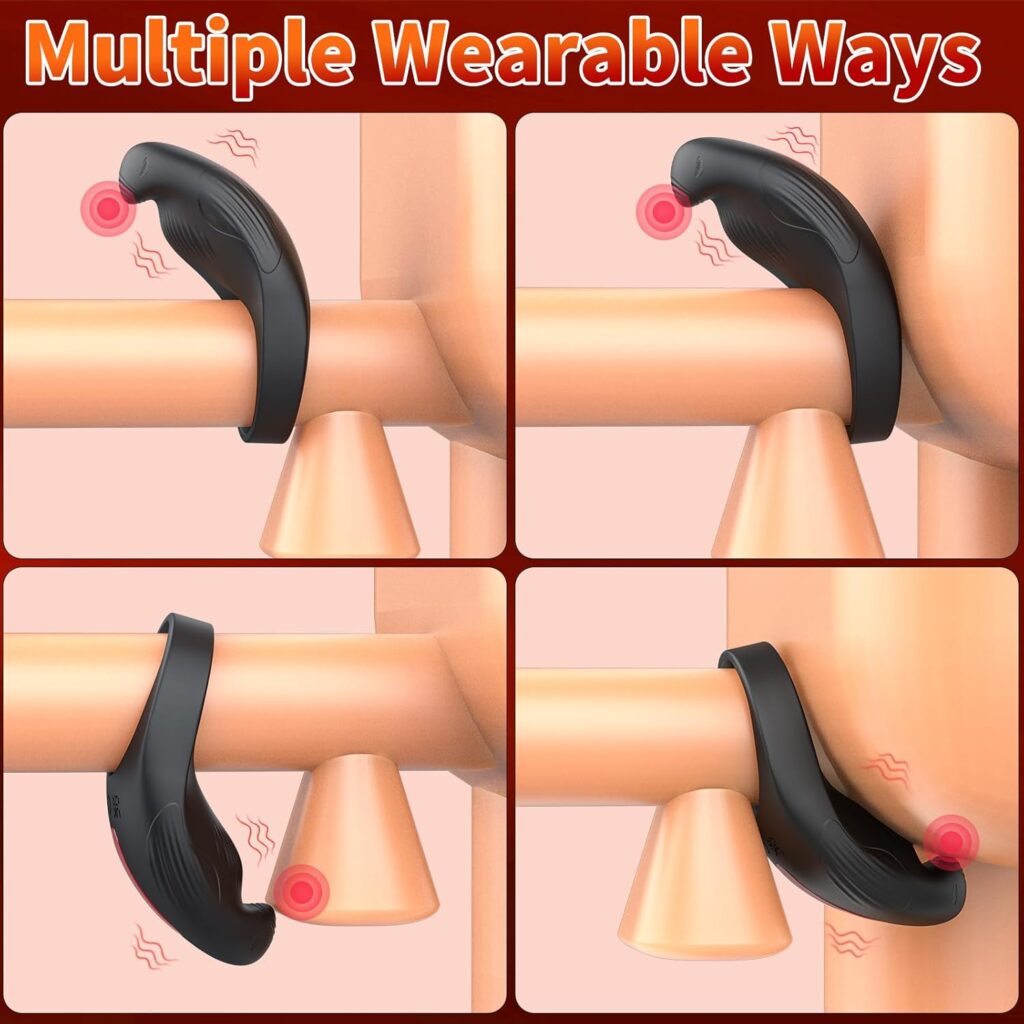 Vibrating Cock Ring with Clitoral Stimulator, Penis Ring Couple Sex Toys Vibrator, Eagle Shaped Clitoris Vibrator with 7 Vibrations Remote Control Rechargeable Harder Adult Sex Toy for Men  Couples