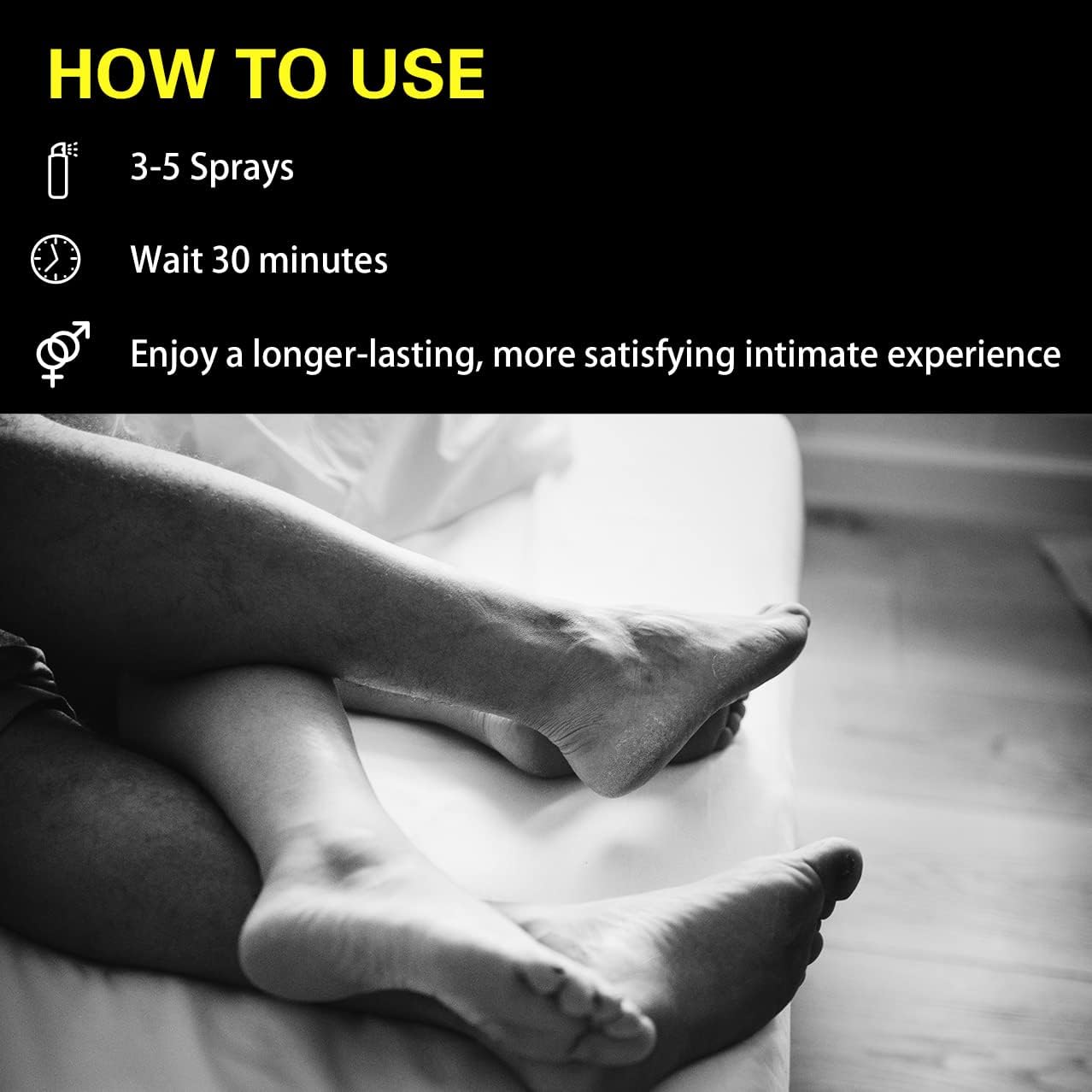 Desensitizing Male Delay Spray, Last Longer in Bed for Men - Better Maximized Sensation and Duration, Prolong Climax for Him, 0.34oz