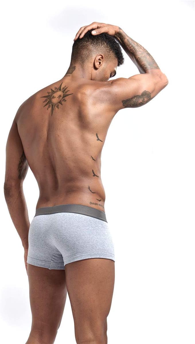 JOCKMAIL Cotton Men Boxer U Convex Pouch Adjustable Size Ring Men trunk Shorts