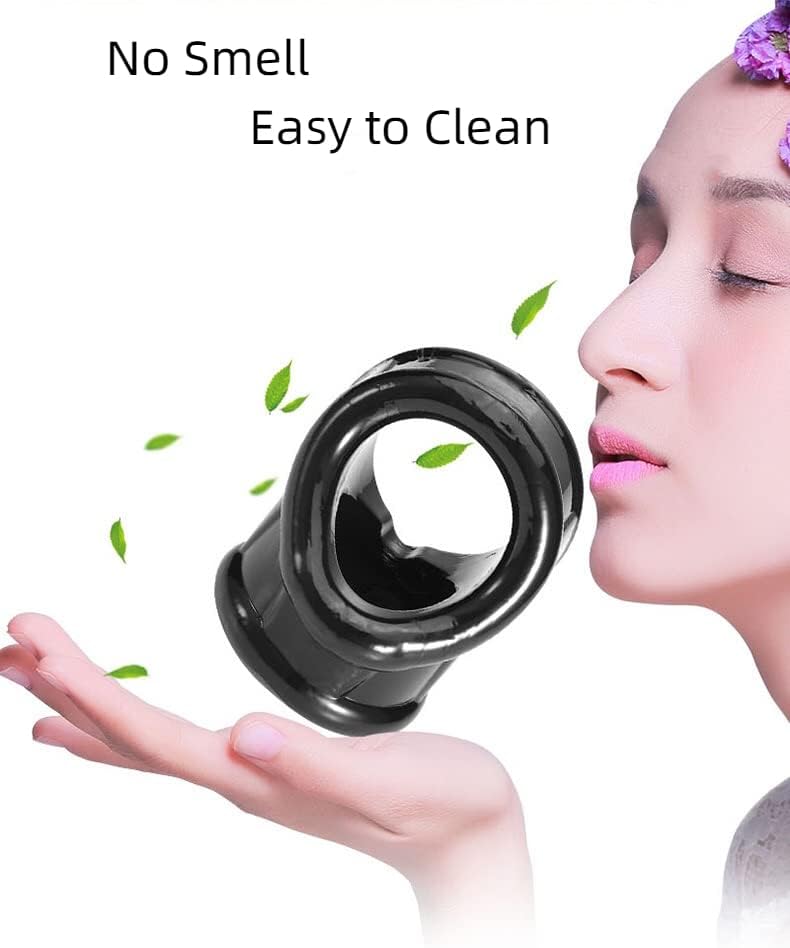 Penis Ring, Black Silicone Cook Rings, Soft Adult Sex Toy Erection Cock Ring for Men Couple