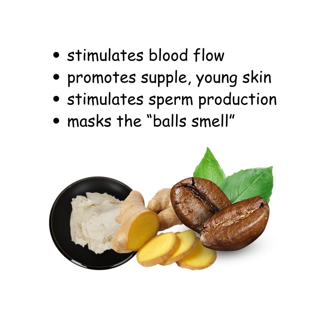 Anti-Age Your Nutsack Natural Cream for Mens Balls, Balls Deodorant Sweaty Balls, Fresh Balls Cream, Stimulating Balls Cream 2oz Tighter balls