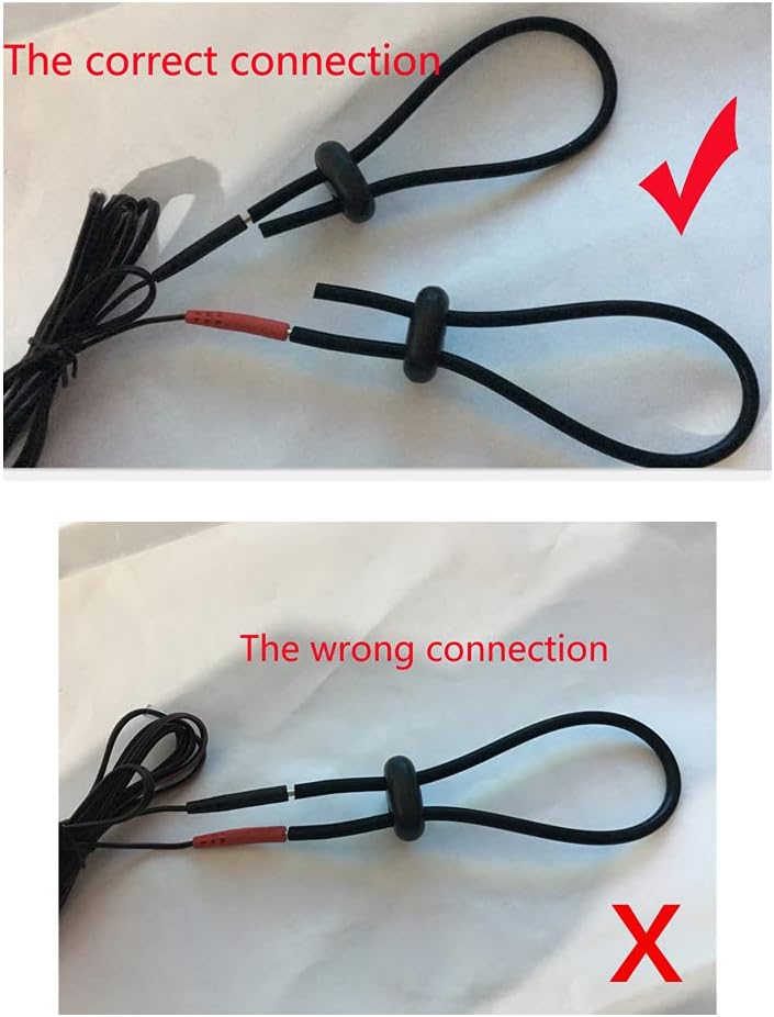 Electro Conductive Silicone Rubber Tube Loops Ring with Adjustable Buckle and Cable Electro Stimulator Electro Accessories Products for TENS Unit