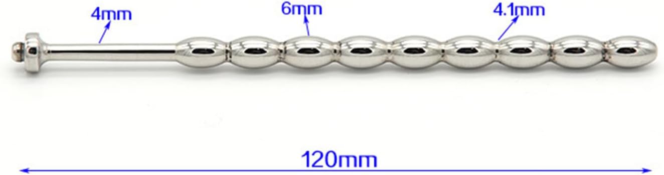 Male Adjustable Penis Ring Metal Multi-Bead Urethral Sound Urethral Plug Cock Ring Male Beginner and Advance Plays Masturbation Massage Kit