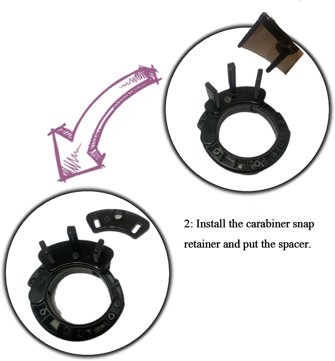 Male Cock Cage Chastity Device with Adjustable Snap Ring,Penis Lock with 4 Removable Rings Adult Sex Toys for Men Penis Bondage Gear Accessories (White)