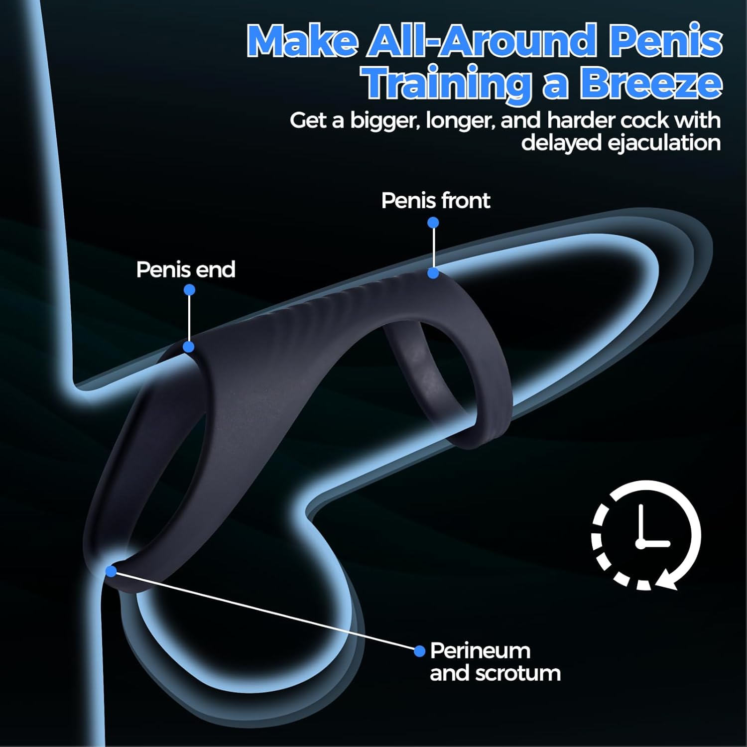 Penis Ring Set Sex Toys, 6Pcs Male Adjustable Cock Rings for Men Erection Sex, Longer Stronger Harder Cockring, Erection Enhancing Devices Pleasure for Couples