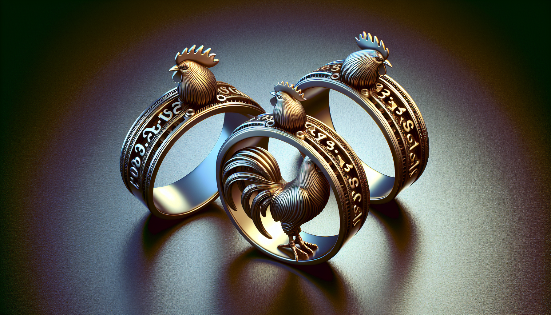 XIAOSHIZIUZA-3SZ-6-3PCS Rooster Cock Adjustable Rings for Men Women Reusable Rings Resistance BandsL