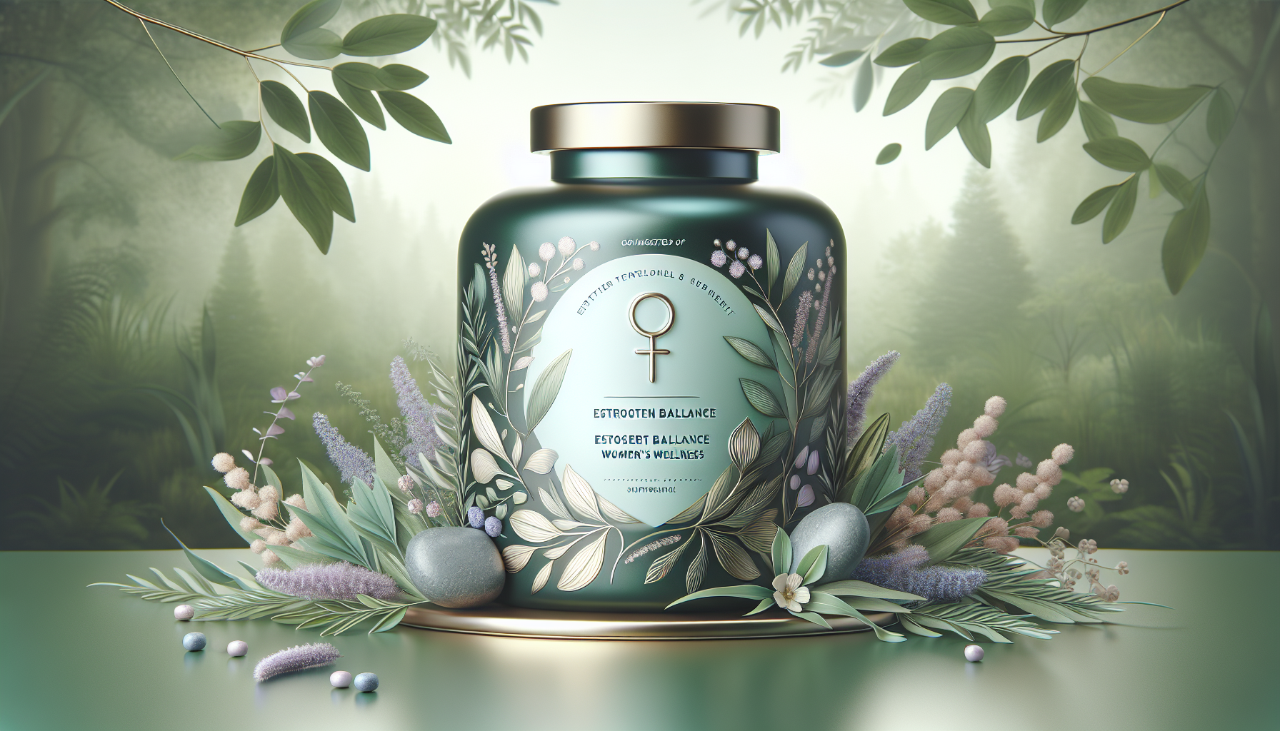 Herbal Estrogen Balance Supplement for Women, Men, Trans-Women Organic 2 oz Bottle