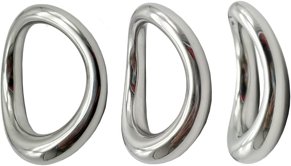 Stainless Steel Metal Cock Ring Metal Penis Ring,Made of Curved Stainless Steel Arc Ringand Polished Without Edges (L) Stainless Steel Metal Cock Ring Metal Penis Ring,Made of Curved Stainless Steel Arc Ringand Polished Without Edges (L)