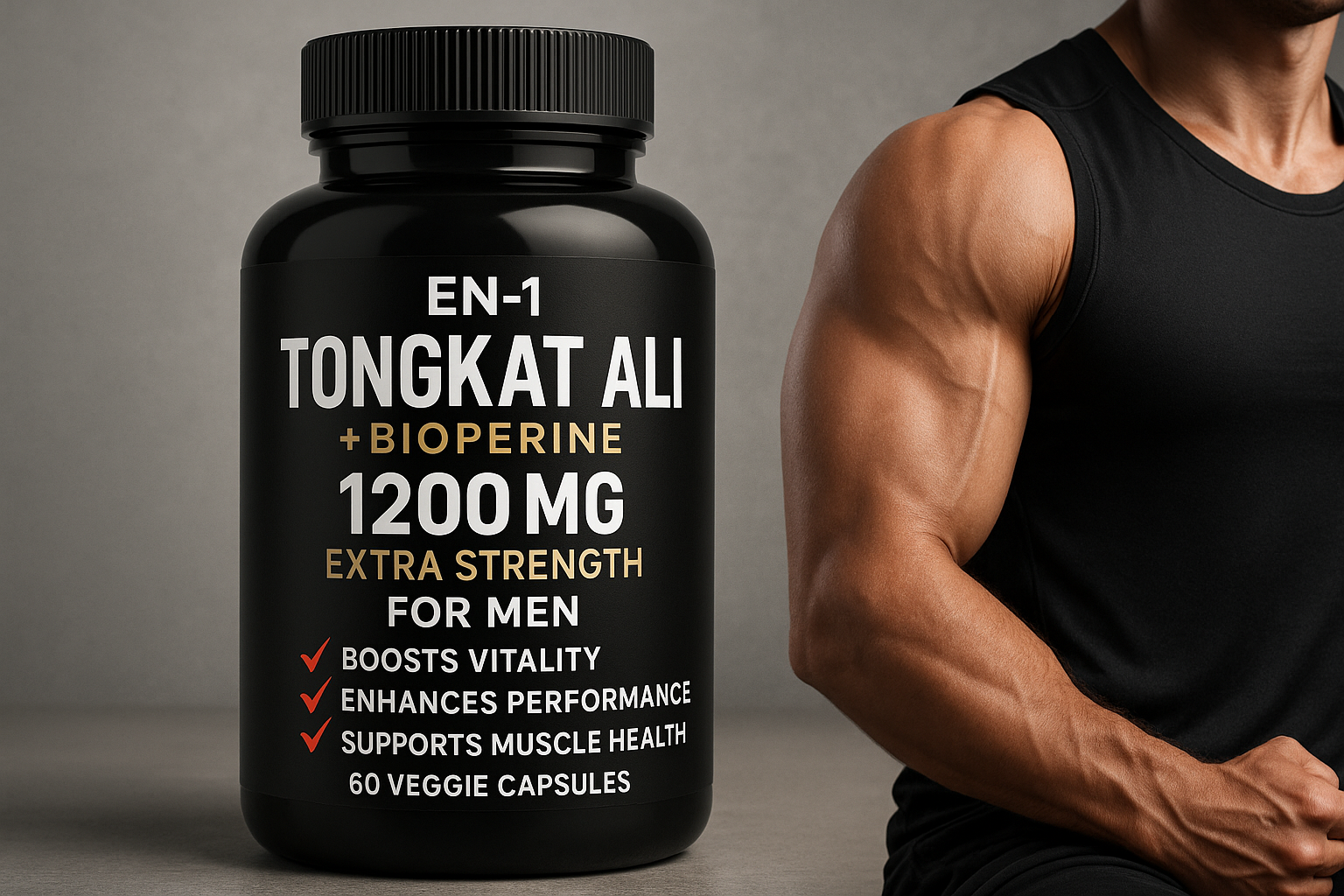 EN-1 Tongkat Ali for Men (Longjack) Fadogia Agrestis and Tongkat Ali Supplement 1205mg per Serving with BioPerine, Tongat-ali for Men - Capsules Tonkat-Ali Long Jack EN-1 Tongkat Ali for Men (Longjack) Fadogia Agrestis and Tongkat Ali Supplement 1205mg per Serving with BioPerine, Tongat-ali for Men - Capsules Tonkat-Ali Long Jack