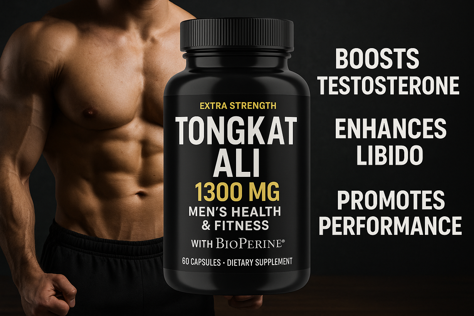EN-1 Tongkat Ali for Men (Longjack) Fadogia Agrestis and Tongkat Ali Supplement 1205mg per Serving with BioPerine, Tongat-ali for Men - Capsules Tonkat-Ali Long Jack EN-1 Tongkat Ali for Men (Longjack) Fadogia Agrestis and Tongkat Ali Supplement 1205mg per Serving with BioPerine, Tongat-ali for Men - Capsules Tonkat-Ali Long Jack