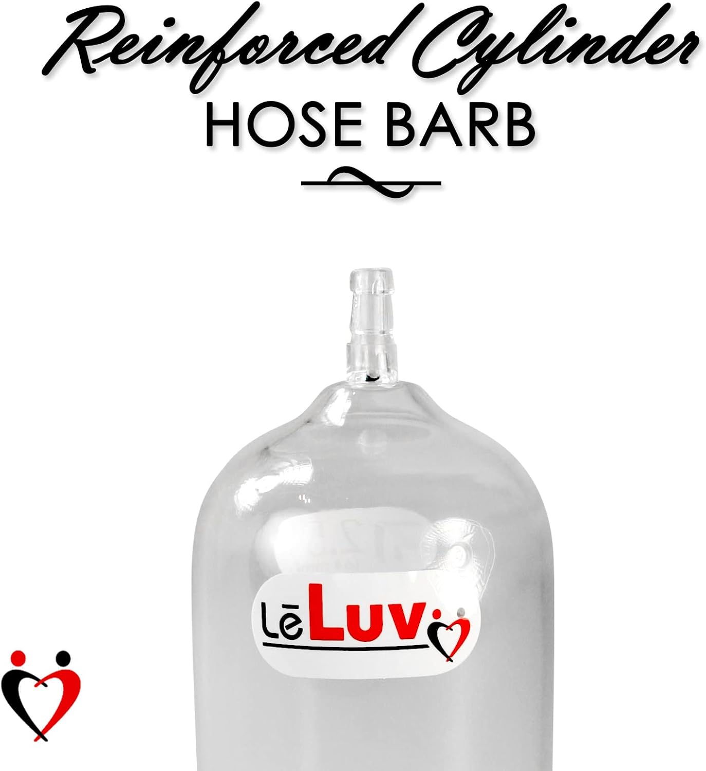 LeLuv EasyOp 2.5 Inch Diameter by Inch Length Penis Head Vacuum Cylinder with Large Opening (1.4 Inch) Silicone Sleeve
