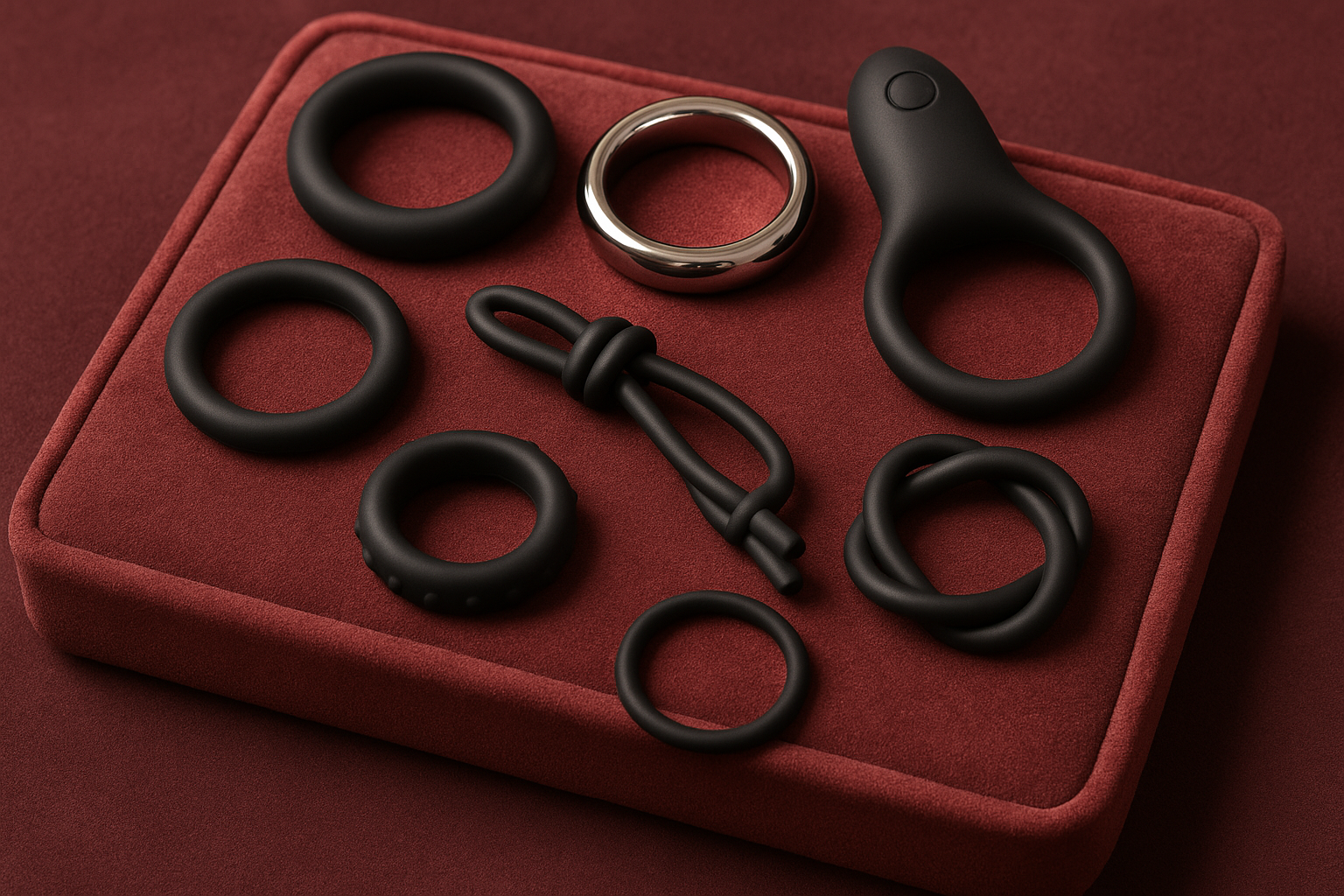 What are some common types of cock rings available in the market?