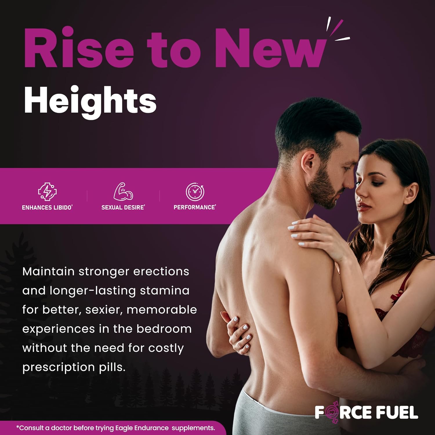 FORCE FUEL Herbal Supplement Sex Pills for Men – Last Longer in Bed and Enhance Erection Sensitivity – Includes Lab-Tested LJ100 Tongkat Ali KSM-66 Ashwagandha – Doses for Men Eagle Endurance FORCE FUEL Herbal Supplement Sex Pills for Men – Last Longer in Bed and Enhance Erection Sensitivity – Includes Lab-Tested LJ100 Tongkat Ali KSM-66 Ashwagandha – Doses for Men Eagle Endurance